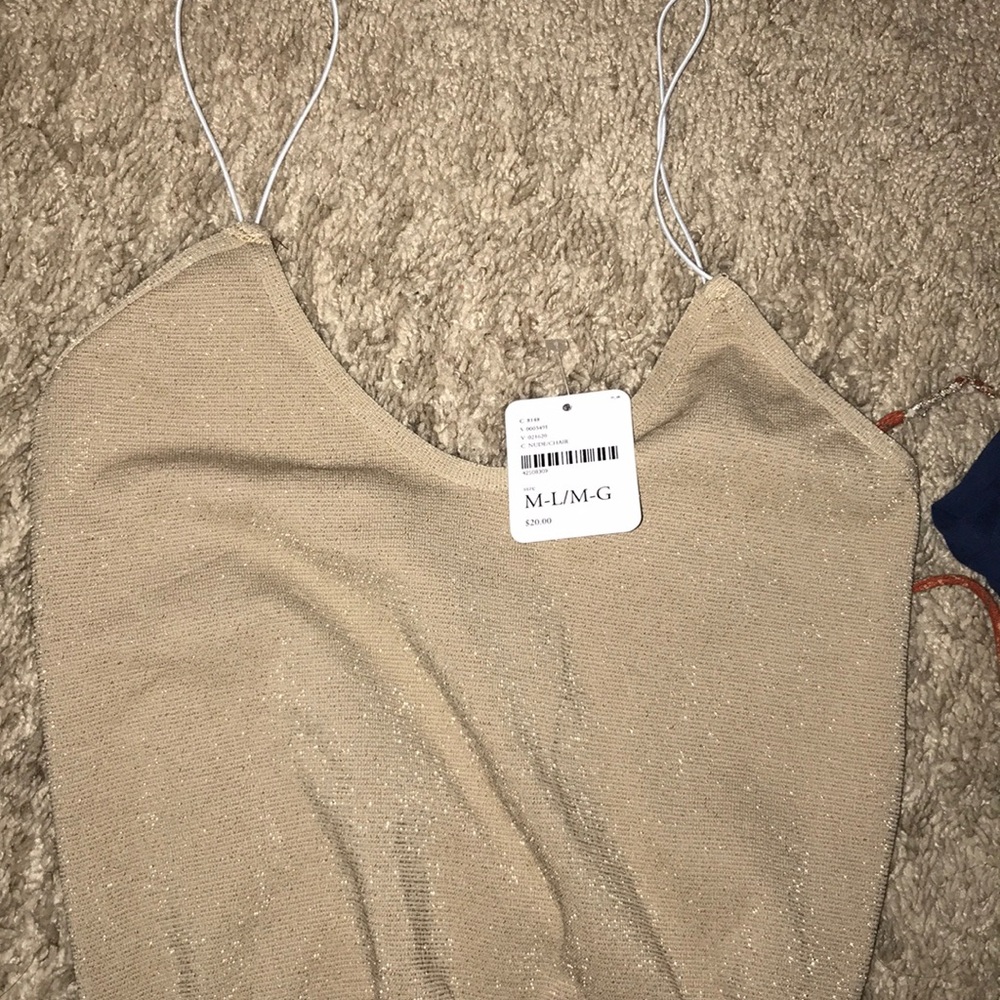 Free people shimmer brami camisole cropped